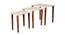 Jungle Solid Wood Nested End Table in Paper Finish - Set of 3 (Orange, PU Paper Finish) by Urban Ladder - Cross View Design 1 - 526552
