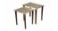 Khimkhwab Solid Wood Nested End Table - Set of 2 (Golden) by Urban Ladder - Front View Design 1 - 526554