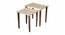 Majestic White Solid Wood Nested End Table - Set of 2 (Multicolor) by Urban Ladder - Front View Design 1 - 526556