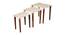 Jungle Solid Wood Nested End Table in Paper Finish - Set of 3 (Orange, PU Paper Finish) by Urban Ladder - Front View Design 1 - 526564
