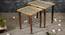 Khimkhwab Solid Wood Nested End Table - Set of 2 (Golden) by Urban Ladder - Rear View Design 1 - 526577
