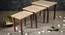 Majestic White Solid Wood Nested End Table - Set of 3 (Multicolor) by Urban Ladder - Rear View Design 1 - 526578