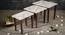Ryleigh Solid Wood Nested End Table in Paper Finish - Set of 3 (Silver, PU Paper Finish) by Urban Ladder - Rear View Design 1 - 526583