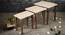 Jungle Solid Wood Nested End Table in Paper Finish - Set of 3 (Orange, PU Paper Finish) by Urban Ladder - Rear View Design 1 - 526587