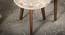 Heritage Solid Wood Round Nested End Table in Paper Finish - Set of 2 (Multicolor, PU Paper Finish) by Urban Ladder - Design 1 Close View - 526596