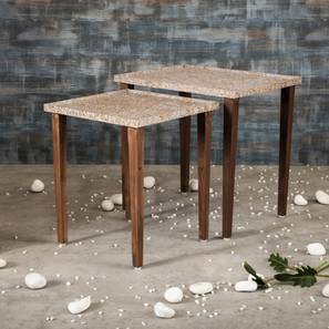 Honeycomb Solid Wood Side Table in Pu Paper Multicolor Finish-image-41
