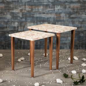 a tiny mistake Heritage Solid Wood Side Table in Pu Paper Multicolor Finish-picture-14