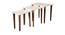 Heritagealabaster Solid Wood Nested End Table in Paper Finish - Set of 3 (Multicolor, PU Paper Finish) by Urban Ladder - Cross View Design 1 - 526615