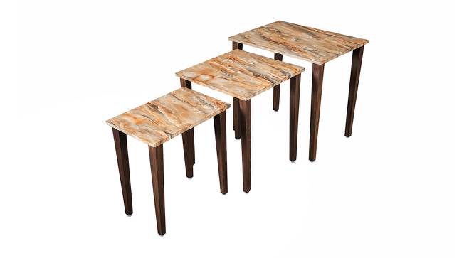Mountain Solid Wood Nested End Table in Laminate Finish - Set of 3 (Laminate Finish, Multicolor) by Urban Ladder - Front View Design 1 - 526622