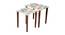 Pakshi Solid Wood Rectangular Nested End Table in Paper Finish - Set of 2 (Multicolor, PU Paper Finish) by Urban Ladder - Front View Design 1 - 526628