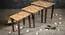 Mountain Solid Wood Nested End Table in Laminate Finish - Set of 3 (Laminate Finish, Multicolor) by Urban Ladder - Rear View Design 1 - 526643