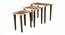 Peach Floral Motifs Solid Wood Nested End Table - Set of 3 (Pink) by Urban Ladder - Cross View Design 1 - 526675