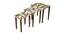Plushwilderness Solid Wood Nested End Table in Paper Finish - Set of 3 (Multicolor, PU Paper Finish) by Urban Ladder - Front View Design 1 - 526697