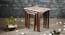 Allure Solid Wood Nested End Table in Paper Finish - Set of 3 (Multicolor, PU Paper Finish) by Urban Ladder - Design 1 Side View - 526703