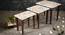 Blossom Solid Wood Rectangular Nested End Table in Paper Finish - Set of 3 (Pink, PU Paper Finish) by Urban Ladder - Rear View Design 1 - 526719