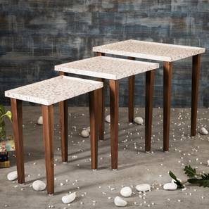 a tiny mistake Chaandi Solid Wood Side Table in Pu Paper Multicolor Finish-picture-11
