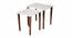 Leherein Solid Wood Nested End Table in Paper Finish - Set of 2 (White, PU Paper Finish) by Urban Ladder - Front View Design 1 - 526765