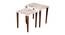 Blossom Solid Wood Rectangular Nested End Table in Paper Finish - Set of 2 (Pink, PU Paper Finish) by Urban Ladder - Front View Design 1 - 526774