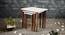 Leherein Solid Wood Nested End Table in Paper Finish - Set of 3 (White, PU Paper Finish) by Urban Ladder - Design 1 Side View - 526781