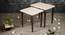 Chantilly Solid Wood Nested End Table in Paper Finish - Set of 2 (White, PU Paper Finish) by Urban Ladder - Rear View Design 1 - 526797
