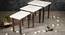Tehni Solid Wood Nested End Table in Paper Finish - Set of 3 (White, PU Paper Finish) by Urban Ladder - Rear View Design 1 - 526800