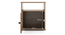 Zoey Bedside Table (Classic Walnut Finish, With Shutter Configuration) by Urban Ladder - Image 1 Design 1 - 526828
