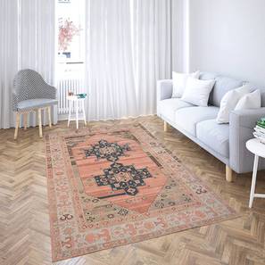 Hall Carpet Design Pink Traditional Hand Tufted Wool Carpet