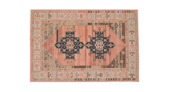 Malvie Pink Traditional Hand-Tufted 5 x 3 Feet Carpet (Pink, Rectangle Carpet Shape) by Urban Ladder - Design 1 Full View - 526847