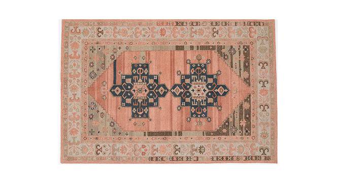 Shirley Pink Traditional Hand-Tufted 8 x 5 Feet Carpet (Pink, Rectangle Carpet Shape) by Urban Ladder - Design 1 Full View - 526917