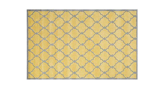 Bishop Yellow Geometric Hand-Tufted 9 x 6 Feet Carpet (Yellow, Rectangle Carpet Shape) by Urban Ladder - Design 1 Full View - 527246