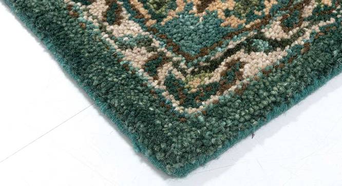 Britton Green Traditional Hand-Tufted 8 x 5 Feet Carpet (Green, Rectangle Carpet Shape) by Urban Ladder - Front View Design 1 - 527585