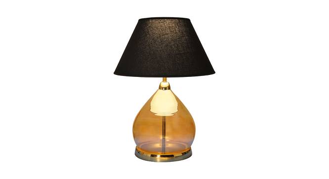 Ripley Amber & Brass Glass Table Lamp (Amber & Brass) by Urban Ladder - Design 1 Full View - 527625