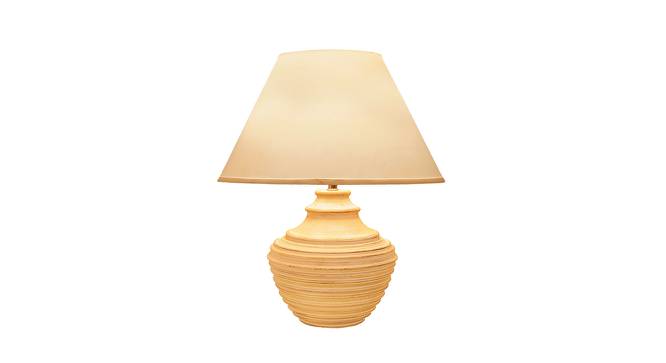 Dunand White Wood Table Lamp (White) by Urban Ladder - Design 1 Full View - 527724