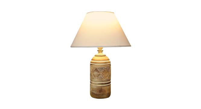 Raleigh Distress White Wood Table Lamp (Distress White) by Urban Ladder - Design 1 Full View - 527729