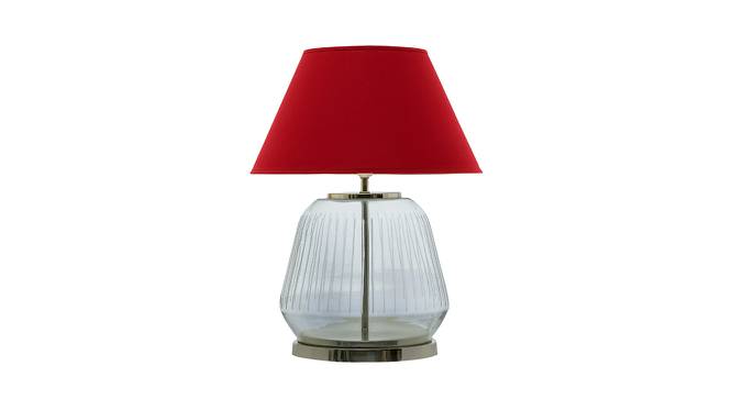 Bishop Transprant & Nickel Glass Table Lamp (Transprant & Nickel) by Urban Ladder - Front View Design 1 - 527744