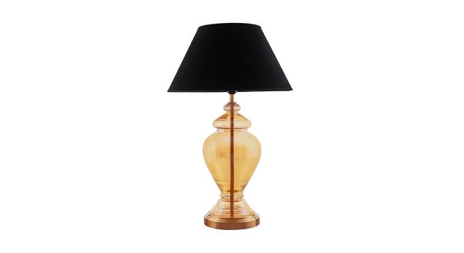 Marigold Gold & Amber Glass Table Lamp (Gold & Amber) by Urban Ladder - Front View Design 1 - 527751
