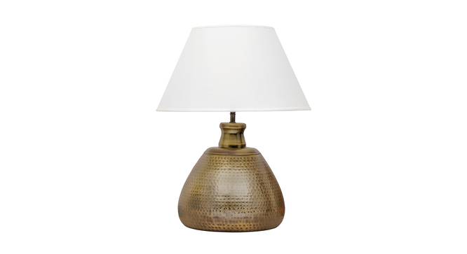 Ash Antique Brass Metal Table Lamp (Antique Brass) by Urban Ladder - Front View Design 1 - 527752