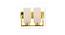 Jaida Shine Brass & White Metal Wall Light (Shine Brass & White) by Urban Ladder - Design 1 Dimension - 527795