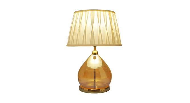Dayton Amber & Brass Glass Table Lamp (Amber & Brass) by Urban Ladder - Design 1 Full View - 527824