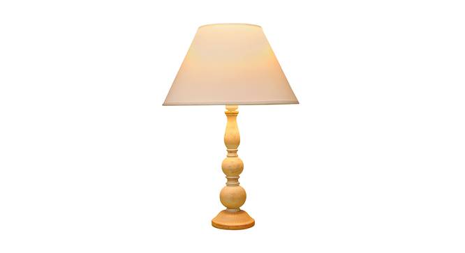 Patience Distress White Wood Table Lamp (Distress White) by Urban Ladder - Design 1 Full View - 527832