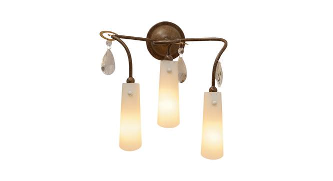 Eclipse Brown & White Metal Wall Light (Brown & White) by Urban Ladder - Design 1 Full View - 527843