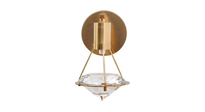 Swaine Brass Crystal Wall Light (Brass) by Urban Ladder - Front View Design 1 - 527860
