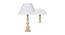 Patience Distress White Wood Table Lamp (Distress White) by Urban Ladder - Cross View Design 1 - 527871