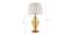 Hailee Gold & Amber Glass Table Lamp (Gold & Amber) by Urban Ladder - Design 1 Dimension - 527987