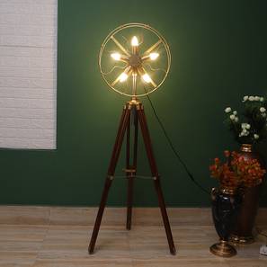 pristine interiors Drago Gold Iron Shade Floor Lamp-picture-17