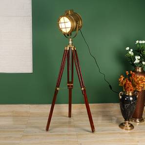 pristine interiors Aubrianne Gold Aluminum Shade Floor Lamp-picture-18