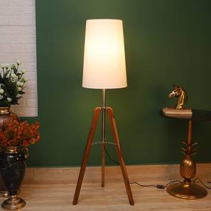 pristine interiors Alvyn White Cotton Shade Floor Lamp-picture-15