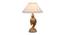 Elfie White Cotton Shade Table Lamp (Brass) by Urban Ladder - Cross View Design 1 - 528270