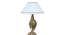Elfie White Cotton Shade Table Lamp (Brass) by Urban Ladder - Design 1 Side View - 528273