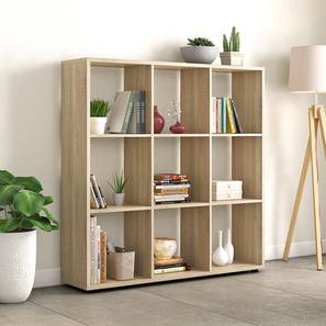 Bookshelf Design Armstrong Engineered Wood Bookshelf (Laminate Finish, 3 x 3 Configuration, Sonoma Oak)